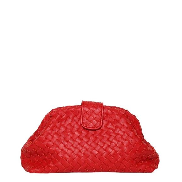 Walter Baker Blair Leather Clutch, Red